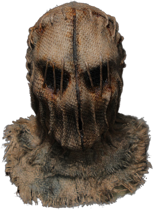How to make a scary scarecrow mask with burlap for Halloween